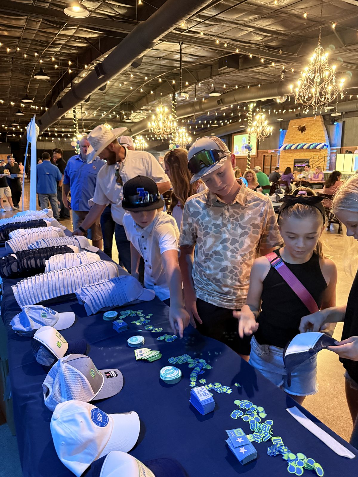 Merch Troop live printing — fresh prints off the platen